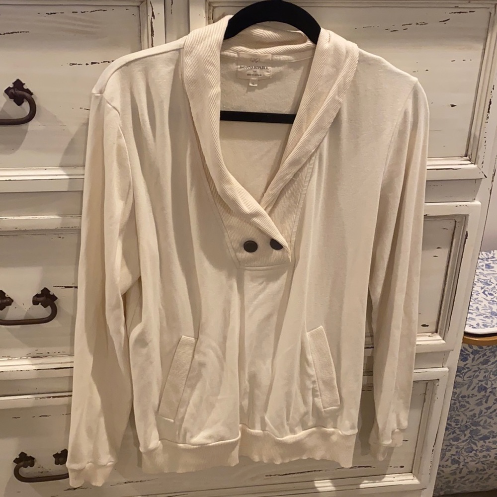 Banana Republic cream sweatshirt szL